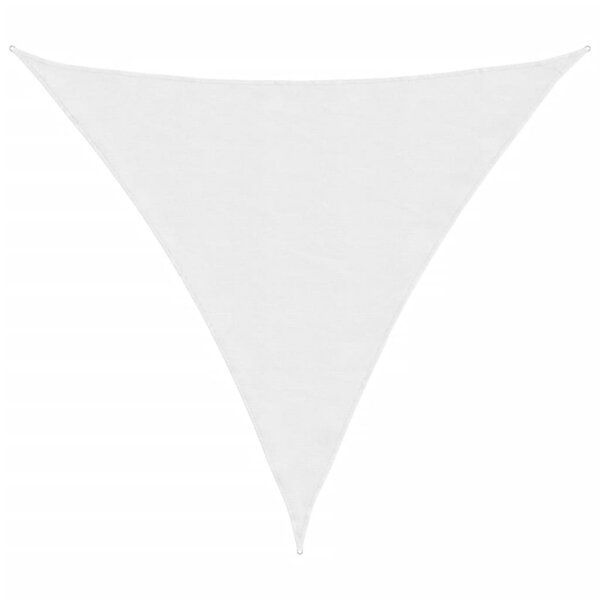 vidaXL Voile de parasol tissu oxford triangulaire 3 6x3 6x3 6 m blanc