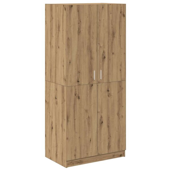 vidaXL Garde-robe chêne artisanal 80x52x180 cm bois d'ingénierie