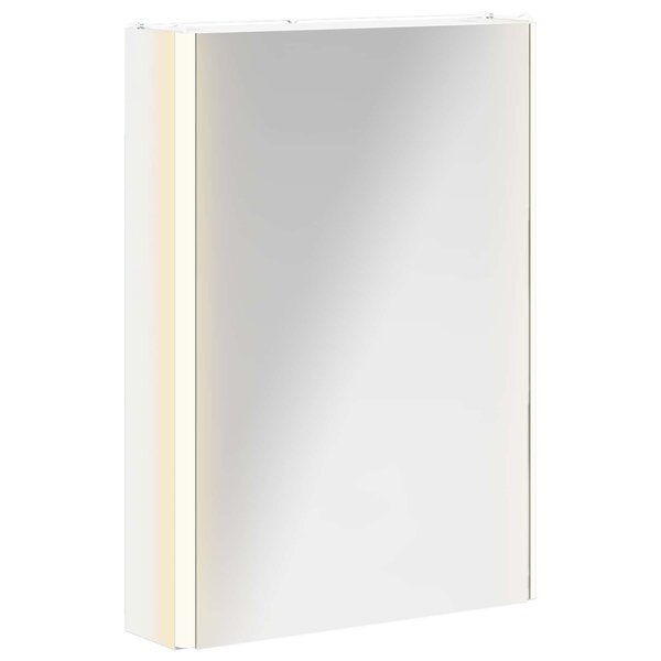 vidaXL Armoire Miroir de Salle de Bain Blanc 43 x 11 5 x 60 5 cm