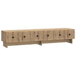 vidaXL Meuble TV Chêne artisanal 147 x 34 5 x 30 cm Bois d'ingénierie