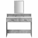 vidaXL Table de Toilette Gris béton 100 x 41 x 140 cm