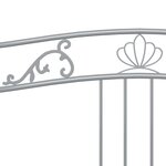 vidaXL Cadre de canapé-lit sans matelas gris métal 90x200 cm