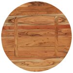 vidaXL Dessus de table Ø80x2 5 cm rond bois massif d'acacia