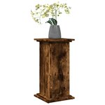 vidaXL Piédestal avec rangement chêne fumé 31x30x60 cm bois ingénierie