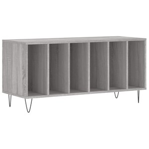 vidaXL Armoire à disques sonoma gris 100x38x48 cm bois d'ingénierie