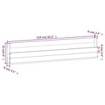 vidaXL Étagères à chaussures murales 2 Pièces Blanc 110x9x23cm Pin massif