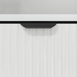 vidaXL Cabinet de salle de bain Blanc brillant 31 5 x 33 x 190 cm