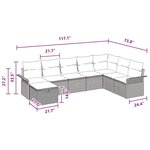 vidaXL Ensemble de canapé de jardin 8 Pièces Marron Poly rotin