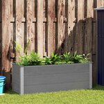 vidaXL Lit surélevé de jardin WPC 150x50x54 cm Gris