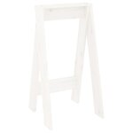 vidaXL Tabourets lot de 2 blanc 40x40x75 cm bois massif de pin