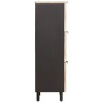 vidaXL Haut Armoire avec porte Finition Lavage Blanc 40 x 33 x 110 cm