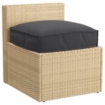 vidaXL Coussin de palette pour siège Noir 50x50x12 cm en tissu Oxford