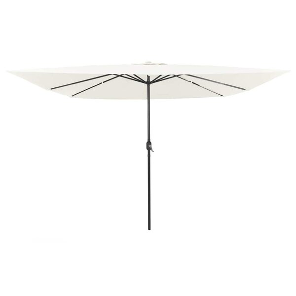 vidaXL Parasol de jardin Sable 295 x 295 x 245 cm Polyester et Acier