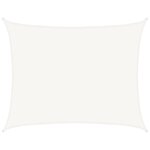 vidaXL Voile d'ombrage 160 g/m² Blanc 6x8 m PEHD