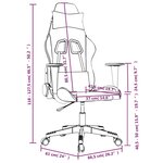 vidaXL Chaise de jeu de massage Noir et rouge bordeaux Similicuir