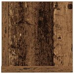 vidaXL Étagères murales 2Pièces vieux bois 75x16 5x16 5cm bois ingénierie