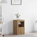 vidaXL Meuble d'appoint chêne artisanal 41 x 37 x 67 cm