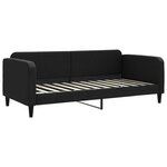 vidaXL Lit de repos sans matelas noir 90x200 cm tissu