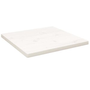 vidaXL Dessus de table blanc 60x60x2 5 cm bois de pin massif