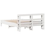vidaXL Cadre de lit sans matelas blanc 160x200 cm bois de pin massif