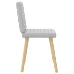 vidaXL Chaises à manger lot de 2 gris nuage tissu