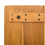 vidaXL Tapis de bain Uni Marron 59 x 40 cm bois