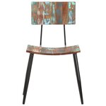 vidaXL Chaises à manger lot de 4 bois de récupération solide