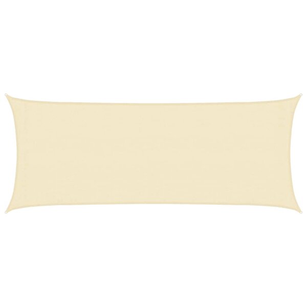 vidaXL Voile d'ombrage 160 g/m² Crème 2x5 m PEHD