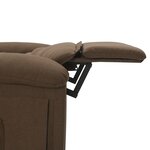vidaXL Fauteuil de massage Marron Tissu