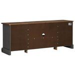 VidaXL Meuble TV HALDEN 2 portes coulissantes gris 150x40x60 cm