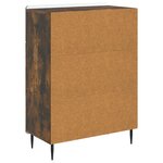 vidaXL Buffet Chêne fumé 66 x 34 5 x 92 cm Bois d'ingénierie
