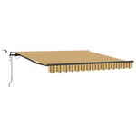 vidaXL Auvent Rétractable Automatique avec Rayures Multicolores LED 350x250 cm