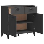 vidaXL Buffet VIKEN gris anthracite 80x40x80 cm bois d'ingénierie