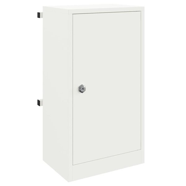 vidaXL boîte aux lettres Blanc 30 x 23 x 55 cm Acier