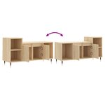 vidaXL Meuble TV Chêne sonoma 100x35x55 cm Bois d'ingénierie