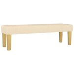 vidaXL Banc Crème 100x30x30 cm Tissu