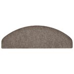 vidaXL Tapis d'escalier auto-adhésifs 30 pièces 65 x 21 x 4 cm Beige Demi-rond Grand