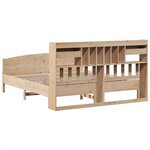 vidaXL Lit bibliothèque sans matelas 180x200 cm bois massif de pin