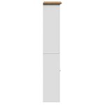 vidaXL Armoire de salle de bain BODO blanc et marron 44x30x160 cm