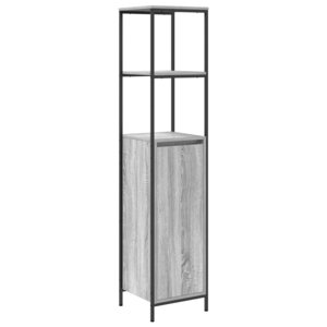 vidaXL Meuble de salle de bain avec étagères sonoma gris 36x35x165 cm