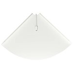 vidaXL Étagère Flottante d'Angle 2 pc Blanc 30 x 30 x 2 cm