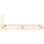 vidaXL Cadre de lit de palette sans matelas bois massif pin 100x200 cm