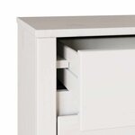 vidaXL Cabinet de chevet avec tiroir Drammen Blanc 45 x 35 x 56 cm