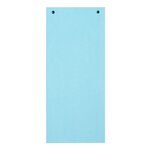 Paquet 100 Fiches Intercalaires Horizontales Unies Perforées Forever - 105x240mm - Bleu Clair - X 12 - Exacompta