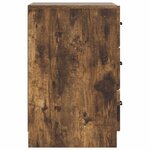 vidaXL Cabinet de chevet Chêne fumé 43 x 41 x 63 5 cm