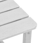 Ensemble de salon de jardin vidaXL 3 pièces blanc HDPE