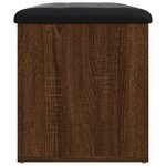 vidaXL Banc de rangement chêne marron 82x42x45 cm Bois d'ingénierie
