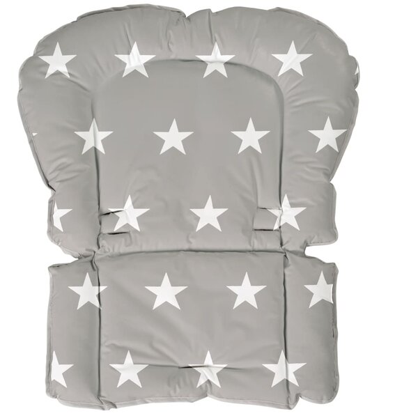 Roba coussin de siège rembourré little stars gris 50x65x3 5 cm