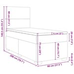 vidaXL Sommier à lattes de lit et matelas Rose 80x200 cm Velours