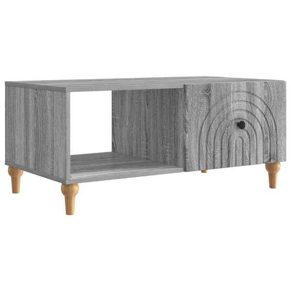 vidaXL Table basse Sonoma gris 90 x 50 x 40 cm Bois d'ingénierie